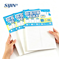 Carnet d'exercices A4 pliable à feuilles détachables 120 pages, idéal pour les notes scolaires - Vente chaude en Malaisie