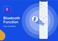 Télécommande vocale Smart TV BN59-01312Q à code fixe 433MHz compatible avec les téléviseurs Samsung 4K et 8K