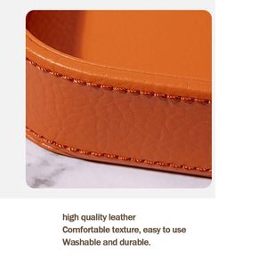 Vassoio Organizer in Pelle PU All'ingrosso, Vassoio Portagioie Premium Impilabile, Contenitore Multiuso per Tavolo d'<span class=keywords><strong>Ingresso</strong></span>, Chiavi, Portafoglio, Orologio - Product Image 3