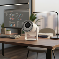Projecteur intelligent portable JUNUO TURN1 H727 avec double Wi-Fi, mise au point manuelle, courte focale, Android 14, 720P, haut-parleurs intégrés, LCD, 200 lumens