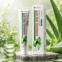 KORMESIC Marque Privée 100g Dentifrice Haleine Fraîche Vente en Gros Dentifrice Herbal Aloe Vera Blanchissant Logo Personnalisé