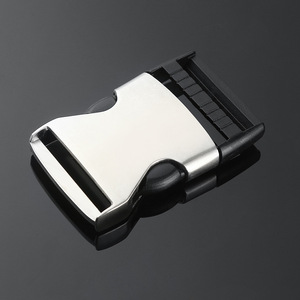 Metal Side Release Buckle <b>Black</b> And Silver Durable Bag Accessories For Waist <b>Backpack</b> Shoulder Luggage <b>School</b> Bag - Product Image 1