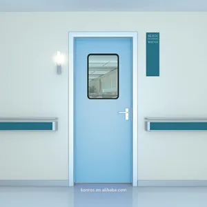 High Quality Aluminum Honeycomb Core Air Tight Door Customized Double / Single / Unequal HPL Door For Cleanroom Hospital