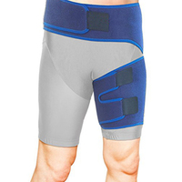 Manchon d'attelle de compression pour coussinet de hanche entorses musculaires de l'aine tirées quadriceps tendinite soutien de la cuisse