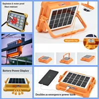 Projecteur solaire LED OTHC-PTLYD03 pour extérieur, fabrication directe OEM/ODM, rechargeable, portable, super lumineux, étanche, idéal en cas de panne de courant