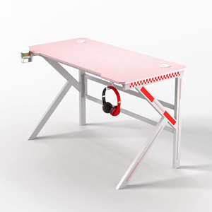 <span class=keywords><strong>Mesa</strong></span> Gamer Profesional con Luces LED RGB, Altura Ajustable, para Club de Juegos u Oficina, Hecha de Metal Resistente - Product Image 2