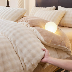 ชุดเครื่องนอนผ้าห่มนวมกำมะหยี่นมสองด้าน ออยาเท็กซ์ รุ่นวินเทอร์ วอร์ม 300TC ผ้าหนา 3 ชิ้น พร้อมผ้าปูที่นอนผ้าฟลานเนลสำหรับใช้ในบ้าน - Product Image 2