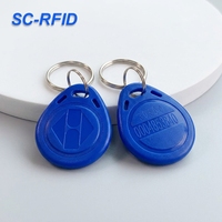 Solider ABS RFID-Schlüsselanhänger 125KHz TK4100 13,56MHz F08 für Schwimmbad-Besucherzugang und Erlaubnisprüfung