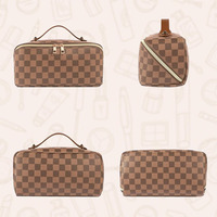 Sac de voyage en cuir pour maquillage, grande capacité, sac de maquillage pour femmes, imperméable, portable, avec compartiments