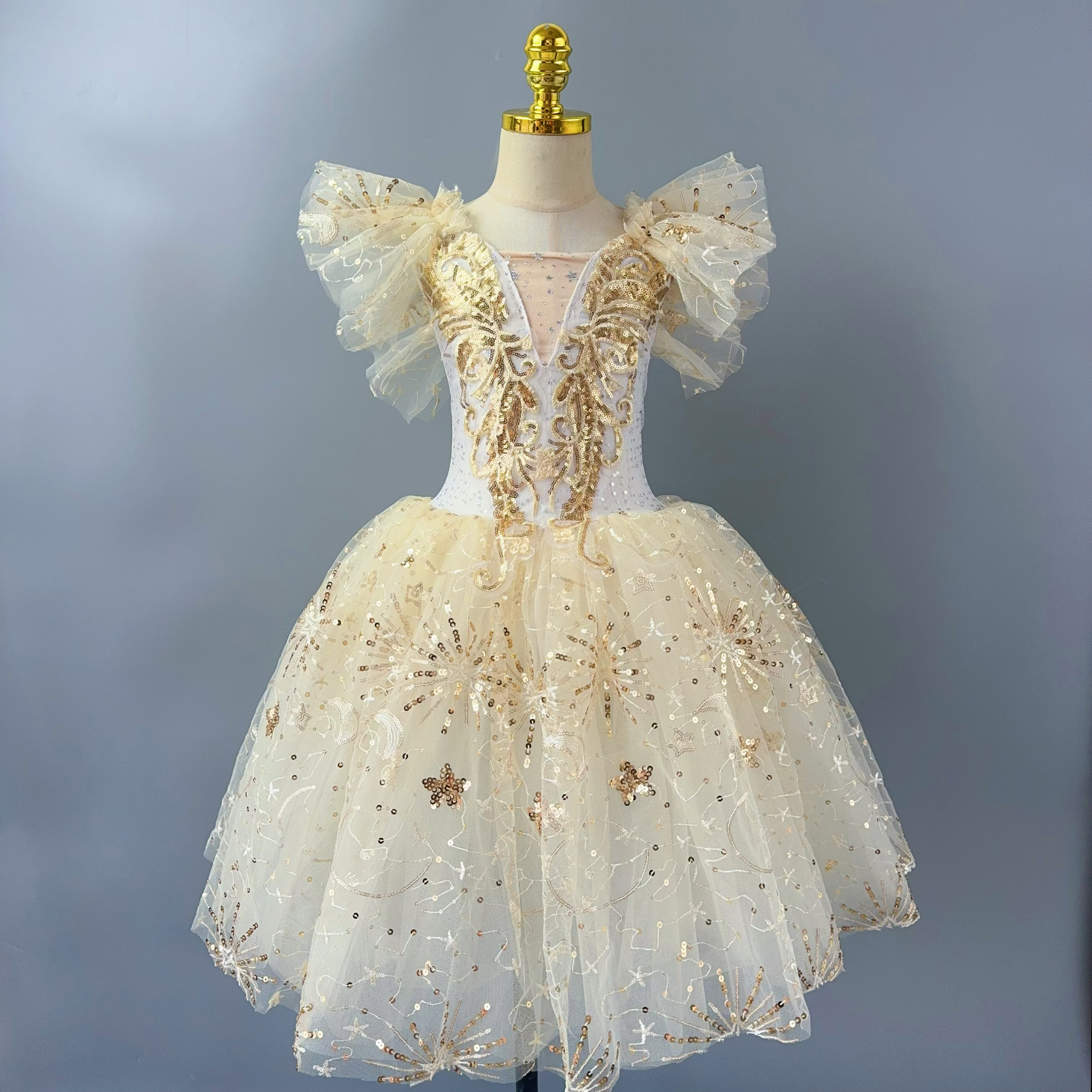 Shop Online Gold Ballet Costume Custom-Made YAGP Competition | Alibaba.com
