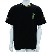 T-shirt en coton 100% pour homme, col rond, anti-UV, avec broderie 3D personnalisée, style streetwear décontracté, grande taille, haute qualité