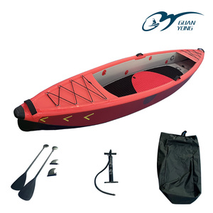 K2-Kayak à pédales, Kyaks de pêche sit-in gonflables pour lacs rivières océan avec deux pagaies de pêche en PVC de 20kg - Product Image 5