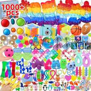 Premium 1000+pcs Multifunction <b>Keychain</b> Gyro Ball Adult Deformation Fidget Novelty Gag Toys Plastic Rubber PU for Kids Parties - Product Image 1