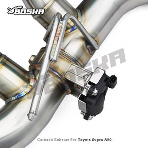 Silencieux d'échappement Catback avec système de soupape pour <span class=keywords><strong>Toyota</strong></span> <span class=keywords><strong>Supra</strong></span> A90/A91 MK4/MK5 3.0T 2020-2023, tuyau d'échappement en acier inoxydable de course - Product Image 4