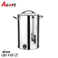 Urne à eau chaude commerciale chaudière à eau urne à eau chaudière à thé urne à thé en acier inoxydable 6-35 litres chaudière mécanique électrique en Inox