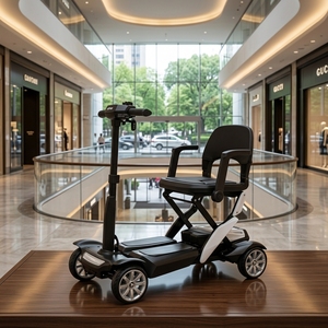 Scooter de Movilidad Plegable Ultraligero de Cuatro Ruedas <span class=keywords><strong>para</strong></span> Viajes al Aire Libre, con Motor de 270W, Plegado con un Solo Toque, de Fábrica OEM, en Venta - Product Image 5