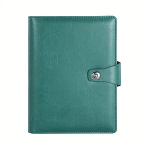 Customizable Colors Eco-Friendly Luxury <b>A5</b> Executive <b>Diary</b> Silk Screen Printed Leather Cover Metal Buckle Guangdong Made OEM - Product Image 4