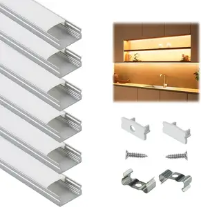 17x7mm Factory Direct Supply Anti-glare LED Linear Light Aluminum Profile Custom Extrusion Channel