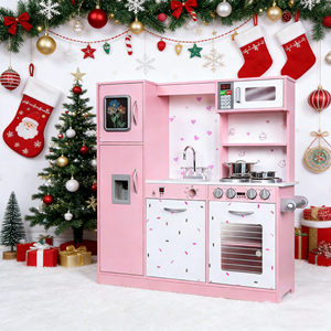 Ensemble de cuisine rose personnalisé Zongheng Modèle 042, jeu éducatif de simulation de cuisine pour petit <span class=keywords><strong>chef</strong></span>, jouets en bois pour enfants de 2 à 7 ans - Product Image 3