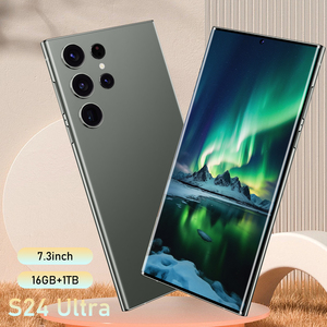 Original S24 siêu Sakura màu hồng 7.3 inch 16G + 256GB mặt mở khóa S24 thông minh di động điện thoại di động Android 13 mở khóa chơi game điện thoại di động - Product Image 5