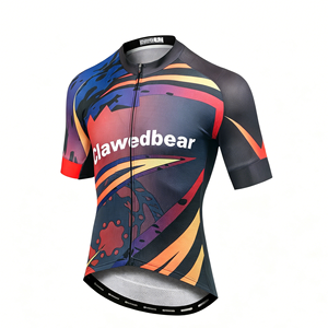 Jersey de Ciclismo con Sublimación de Logotipo Personalizado, Unisex, Cierre Completo, Secado Rápido, Transpirable, para Carretera y MTB, Manga Corta y Pantalones para Hombre - Product Image 6