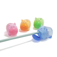 Fournitures de papeterie en plastique sacapuntas escolar pour enfants mignons papeleria kawaii al por mayor taille-crayons animaux transparents
