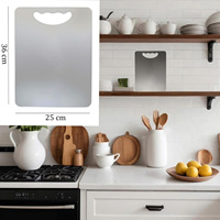 Planche à découper en acier inoxydable 304, nouvelle conception 2026, épaisseur 1,5 mm, non toxique, réversible, hygiénique, pour la cuisine