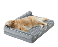 Four Seasons Plüsch Holz Haustier Sofa Zwinger zerlegbar und wasch bar für Hunde Kätzchen Solid Pattern Stoff im Karton verpackt
