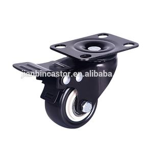 รถเข็นล้อพีวีซีแบบมีล้อล็อก4นิ้วล้อหมุนเบาทนทานต่อการสึกหรอแบบใหม่สำหรับโรงแรม - Product Image 6