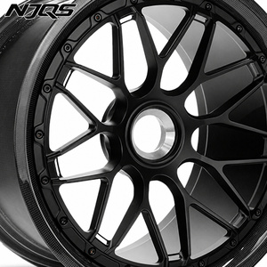 NJQS Nouveau Jante Monobloc en Fibre de Carbone Forgée en Usine, Vente en Gros, <span class=keywords><strong>18</strong></span>-21 <span class=keywords><strong>Pouces</strong></span>, 40mm 25mm, pour Pneus de Voiture Particulière avec ET 30mm - Product Image 2