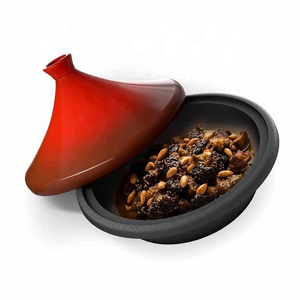 Batterie de cuisine commerciale Pot de taji en céramique de haute qualité naturelle pour casserole de riz au <span class=keywords><strong>poulet</strong></span> braisé - Product Image 2