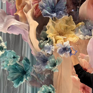 <span class=keywords><strong>Arbre</strong></span> de fleurs en organza exquis pour la décoration de lieu d'événement de <span class=keywords><strong>mariage</strong></span> - Product Image 6