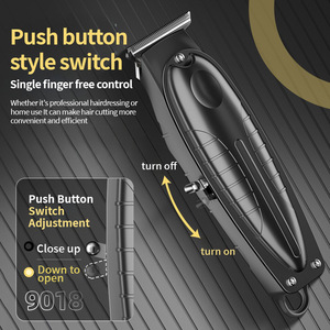 Cortadora de Pelo Profesional Inalámbrica Recargable de Metal con Cuchilla en T de Precisión, para Hombres y Barberos, con Carga Rápida Tipo C - Product Image 6