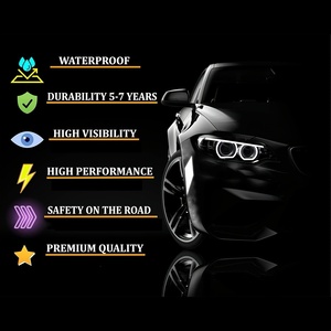 Autocollants réfléchissants noirs haute visibilité, <span class=keywords><strong>bande</strong></span> de sécurité nocturne, étanche, <span class=keywords><strong>pour</strong></span> <span class=keywords><strong>casque</strong></span> de moto et carrosserie - Product Image 3