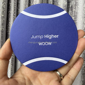 Подложка под стакан из бумаги, 90 мм, квадратная, одноразовая, с тисненым логотипом компании, впитывающая, нетоксичная, экологичная, двусторонняя печать - Product Image 3