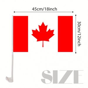 Bandera para Ventana de Auto Canadiense a Precio Económico, 12x18 Pulgadas, Logotipo Personalizado con Material de Alta Calidad - Product Image 3