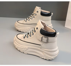 Nouvelles Chaussures de Sport et de Loisirs LYKU pour Femmes 2026 – Mocassins Respirants à Lacets, Rehaussants, pour Toutes Saisons (Printemps, Été, Automne) - Product Image 1