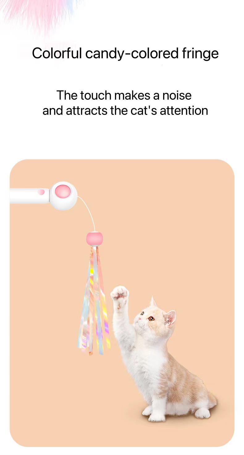 Wholesale Nice Quality Interactive Interesting Funny Cat Teaser Stick Laser Toy Led Laser Pets Toys For Pet Cat