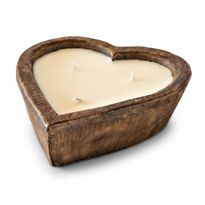\Wholesale Price Customized Designed <b>Heart</b> <b>Shaped</b> Wooden Handcrafted Decorative Scented Candle <b>Bowls</b> Manufacturer - Product Image 1