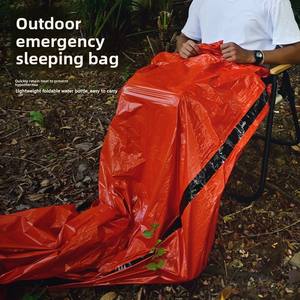 Sac de couchage d'urgence d'hiver le plus vendu pour le camping en plein air, style enveloppe, <span class=keywords><strong>film</strong></span> PE, équipement de survie, couverture de montagne - Product Image 1