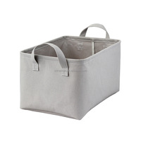 Panier de rangement pliable et écologique avec poignée en corde, design détachable, couleur et logo personnalisés - Collection Behome