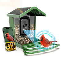Caméra de mangeoire à oiseaux intelligente 4K AI avec panneau solaire Willfine