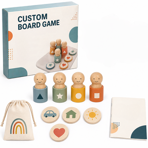 Factory International Customized Component <b>Board</b> <b>Game</b> Eco-Friendly Wooden <b>Table</b> <b>Game</b> Juegos De Mesa Manufacturer <b>for</b> Kids Family - Product Image 1