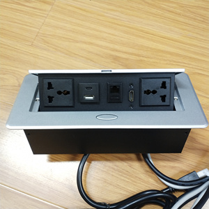 Ổ Cắm Điện Đa Năng Bảng Ẩn Được Gắn Báo Chí Ẩm Pop Up Dữ Liệu Hộp Sạc Usb Với Rj45 USB-C Cho Khách Sạn Văn Phòng - Product Image 3