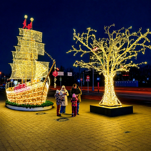 Outdoor <b>LED</b> <b>Tree</b> Motif <b>Lights</b> for Commercial Christmas Landscape Decoration - Product Image 1