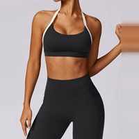 Soutien-gorge de sport ajustable pour femme, doux, extensible, anti-transpiration, haut d'entraînement avec design réversible, haut de yoga respirant