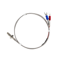 Capteur de sonde de température thermocouple de type K à filetage M4 M6 personnalisable réponse rapide pour le contrôle du chauffage industriel