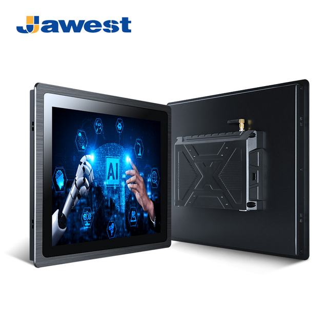 IP65 Waterproof 10.1" Embedded All-in-One Touch Screen Fanless Industrial Capacitive Panel PC Sunlight Readable Aluminum Alloy