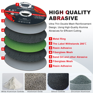 Disques de découpe SONGQI 4,5 pouces pour métaux, disques de coupe rapides fins 1,0 mm pour métaux et <span class=keywords><strong>acier</strong></span> inoxydable pour meuleuse d'angle - Product Image 5