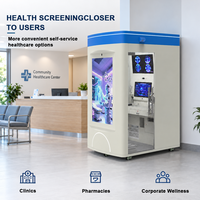 Kiosque de santé en libre-service DK avec intégration API de télémédecine, surveillance des signes vitaux, modèle sur pied en acier laminé à froid